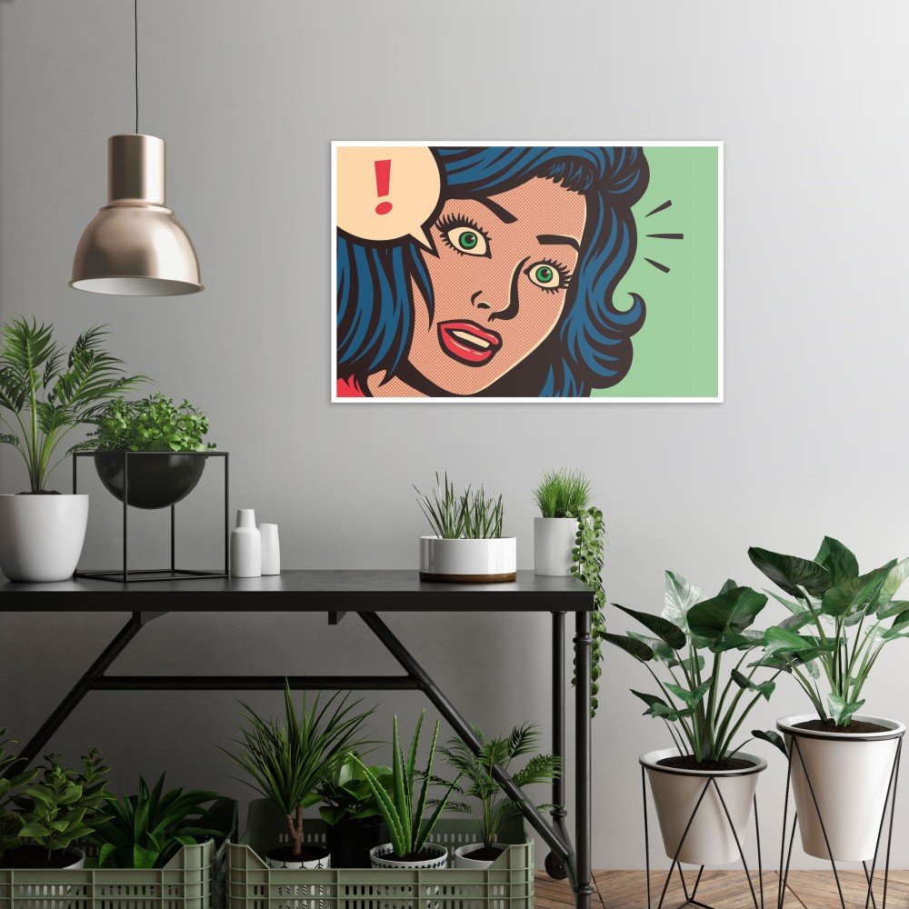 Obraz na plátně OrangeWallz Pop Art Woman, 60 x 90 cm v:1144438