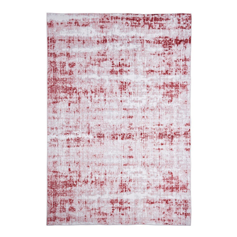 Červeno-šedý koberec Floorita Abstract, 80 x 150 cm v:1058410