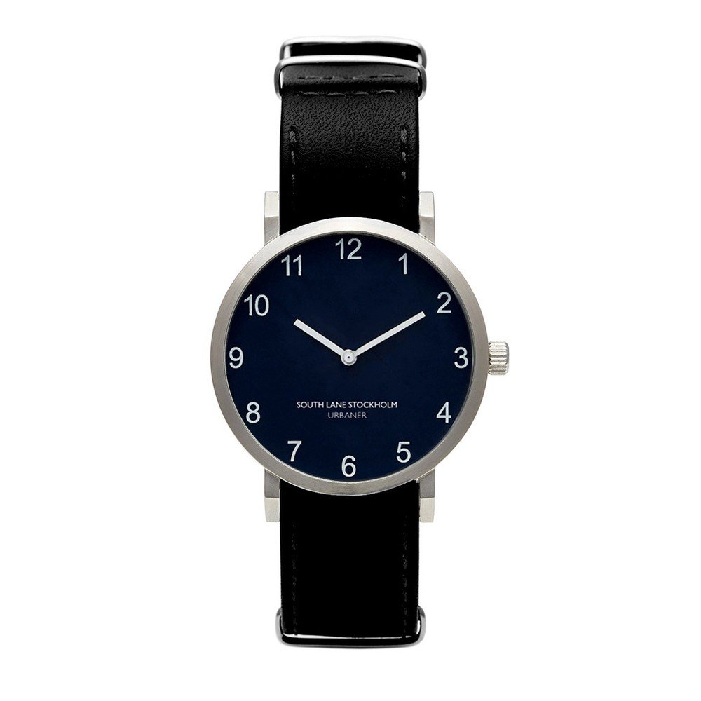 Unisex hodinky s černým řemínkem South Lane Stockholm Urbaner Classic v:872668