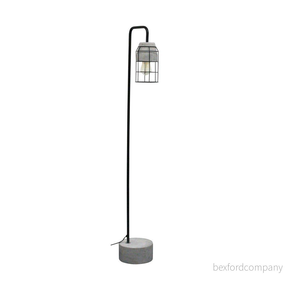 Volně stojící lampa z betonu a kovu Red Cartel Horatio v:992374