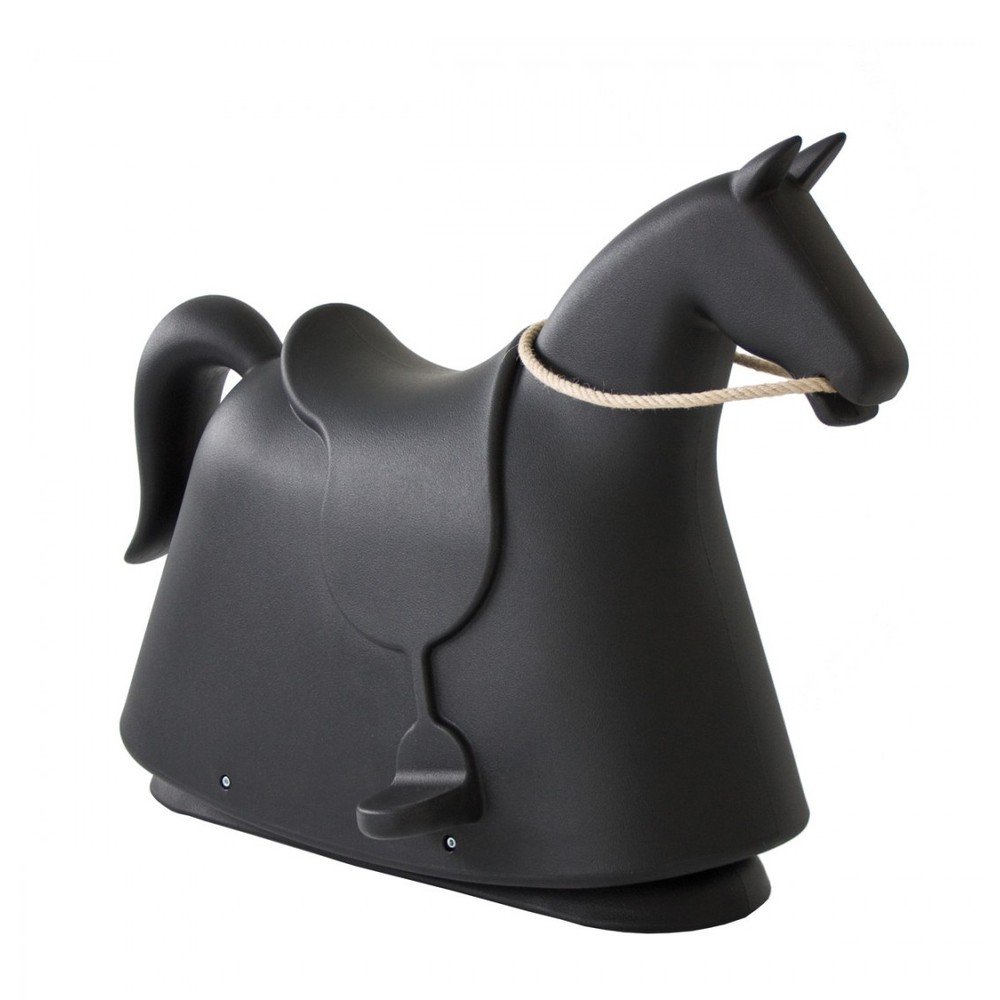 Černá dětská stolička ve tvaru koně Magis Rocky, výška 71,5 cm v:1306316