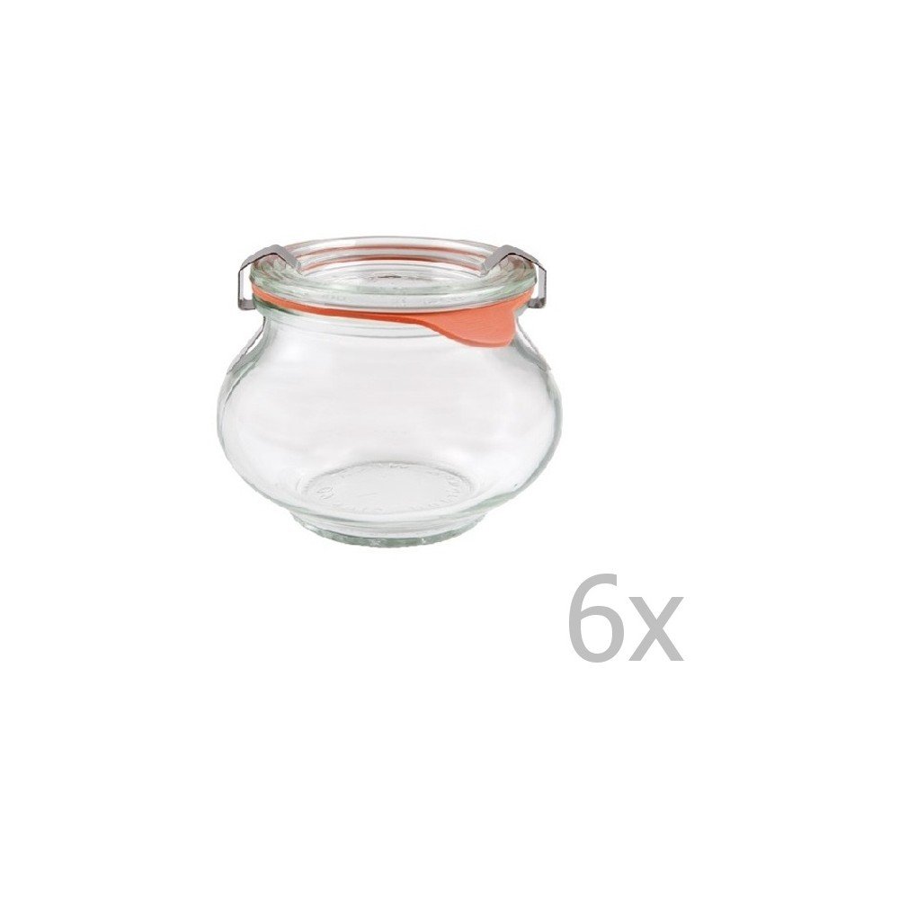 Sada 6 dekorativních zavařovacích sklenic Weck Schmuck, 560 ml v:1289842