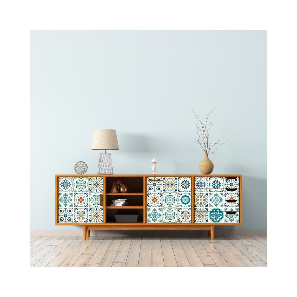 Sada 30 samolepek na nábytek Ambiance Tiles Stickers For Furniture Angia, 20 x 20 cm v:1204730