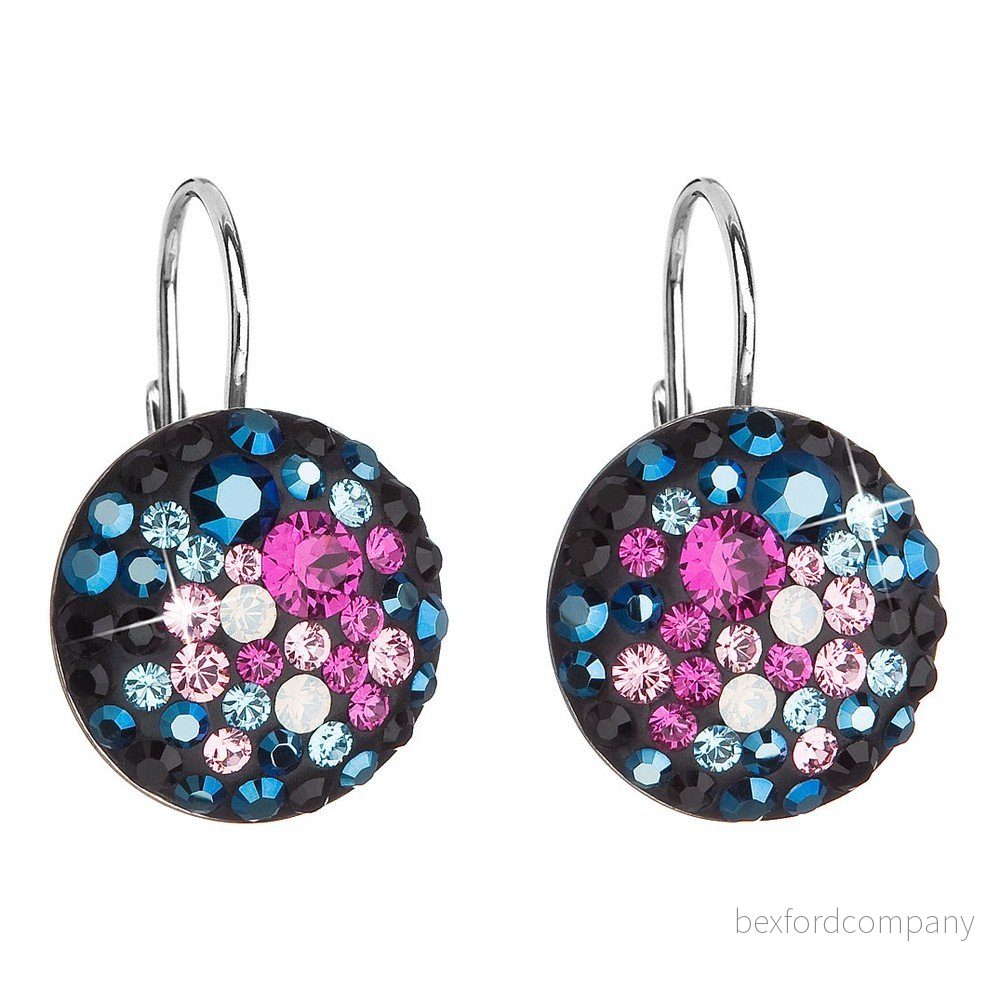 Stříbrné náušnice se Swarovski krystaly Je Veux Amaro Lucillo, ⌀ 14 mm v:1152402