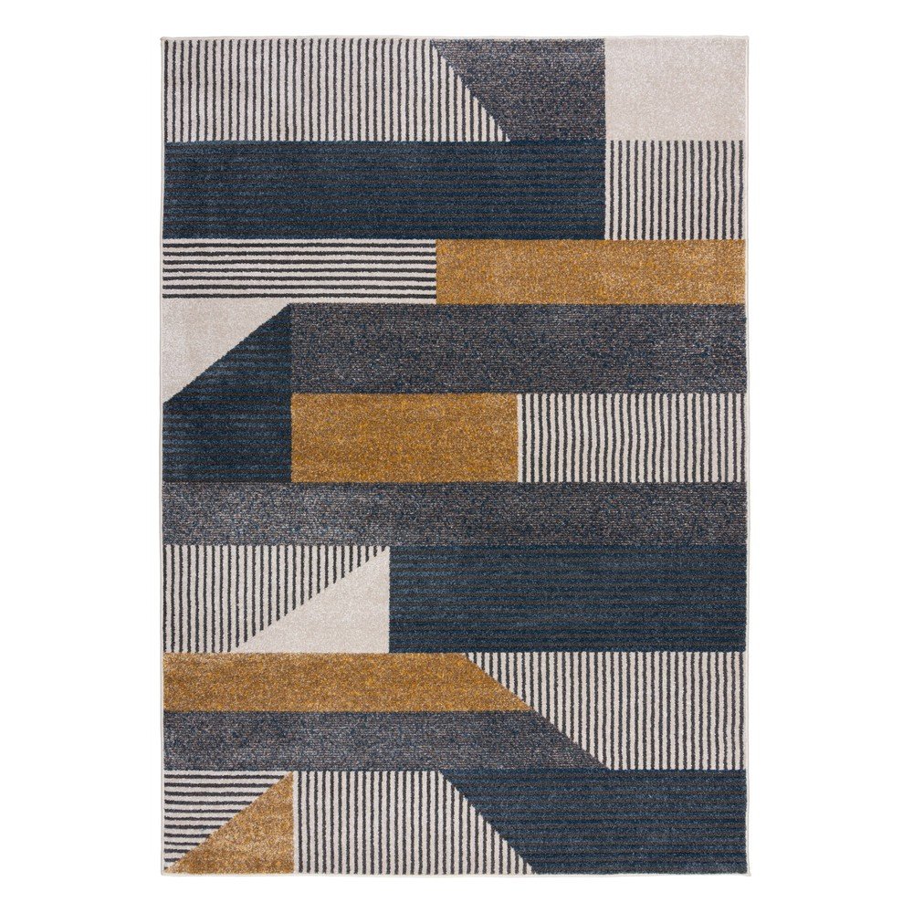 Žluto-modrý koberec Flair Rugs Brix, 160 x 230 cm v:1399287