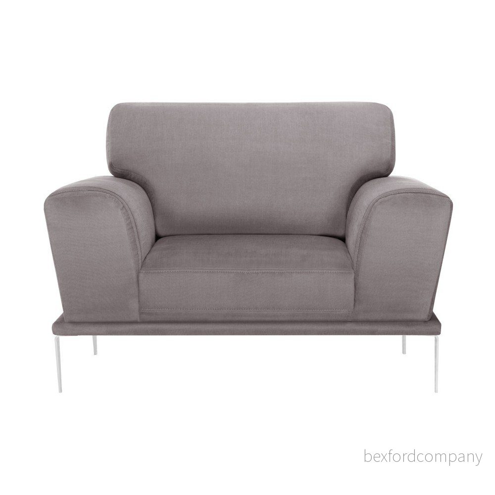 Popelavě hnědé křeslo L'Officiel Interiors Kendall v:761224