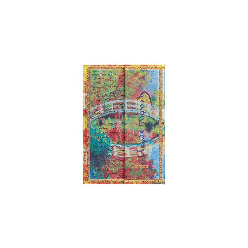 Týdenní diář s magnetickým zavíráním na rok 2022 Paperblanks Monet , Letter to Morisot, 10 x 14 cm v:1394883