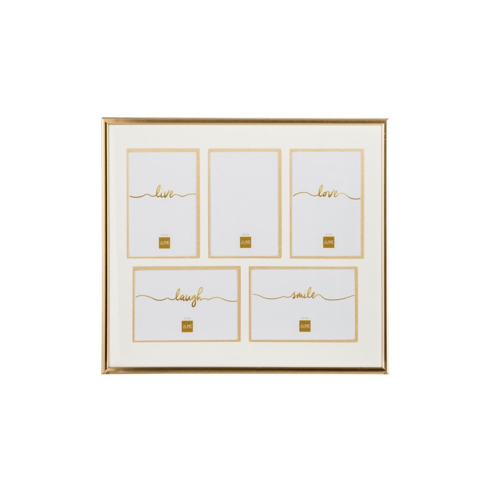 Fotorámeček na 5 fotek J-Line Gold, 51 x 36 cm v:991666