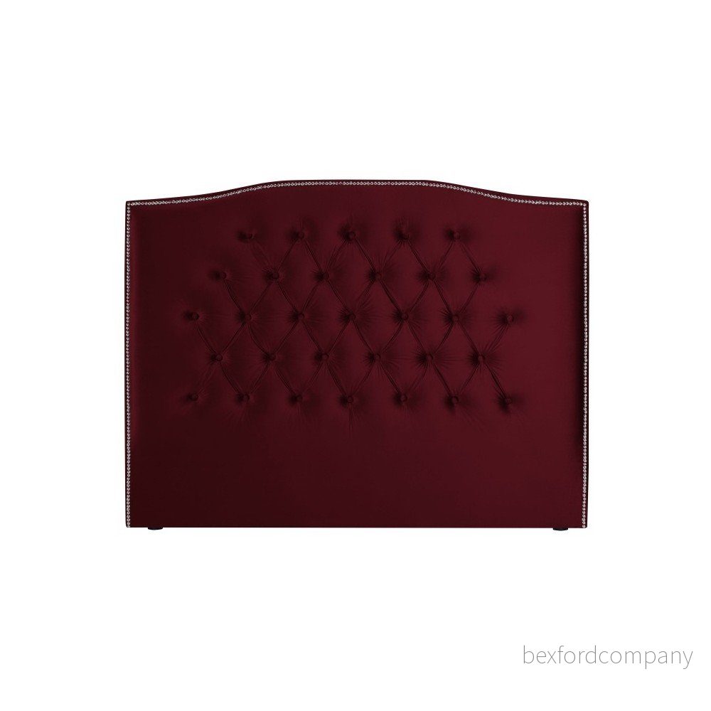 Červené čelo postele Mazzini Sofas Cloves, 140 x 120 cm v:1082918