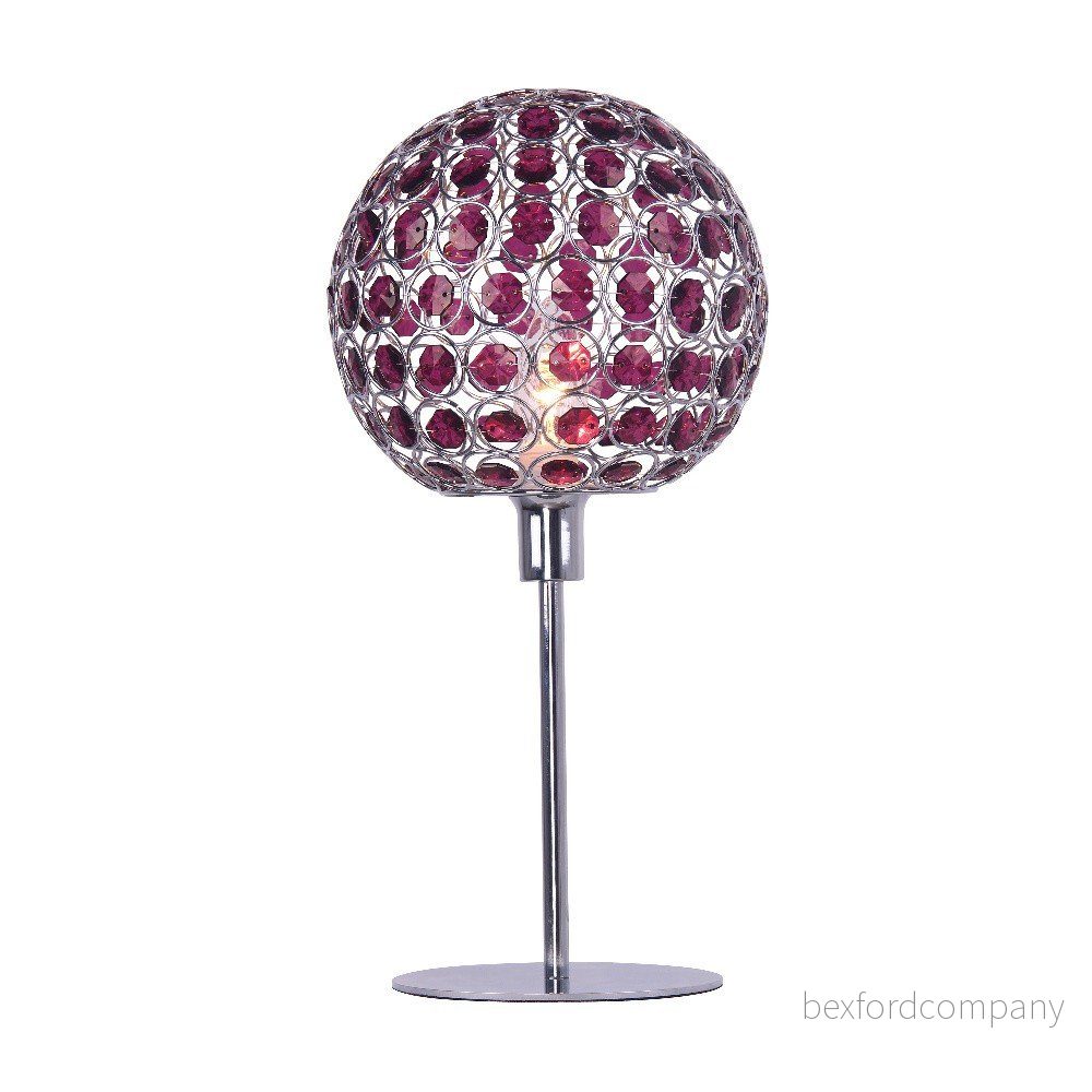 Fialová stolní lampa SULION Venus v:1201224