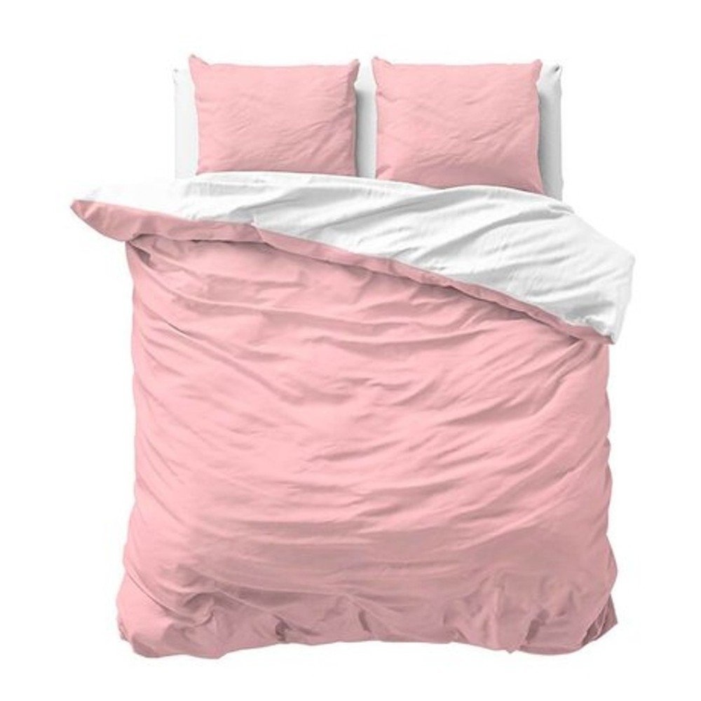 Růžové bavlněné povlečení na dvoulůžko Primaviera Deluxe Tone, 200 x 220 cm v:1264272