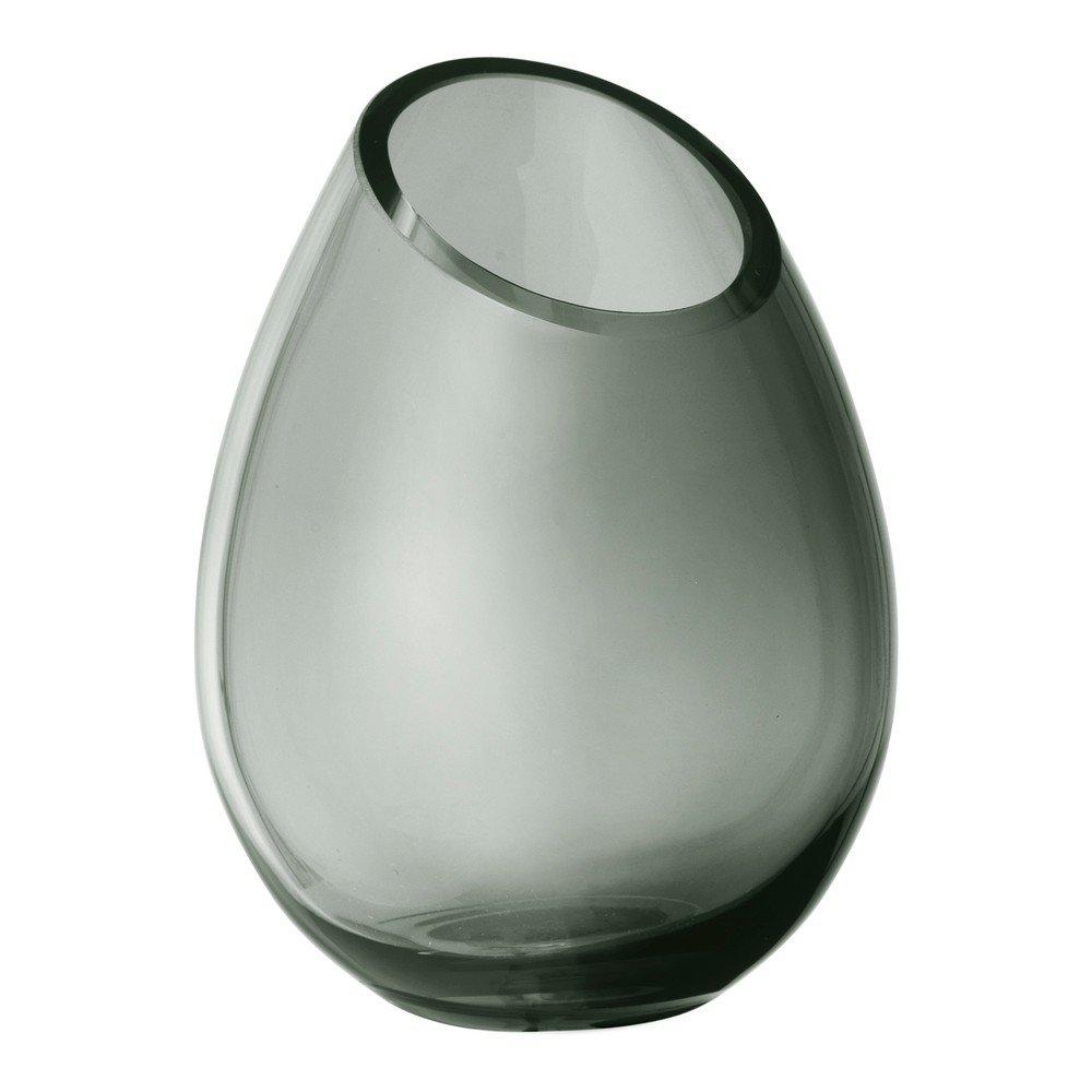 Zelená skleněná váza Blomus Raindrop, výška 16,5 cm v:1359513