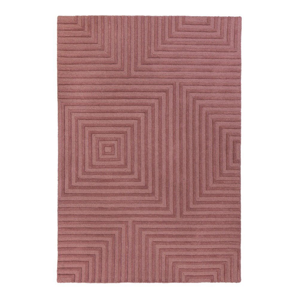 Fialový vlněný koberec Flair Rugs Estela, 160 x 230 cm v:1365755