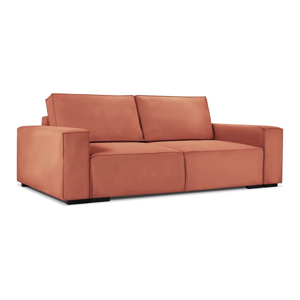 Růžová manšestrová rozkládací pohovka Mazzini Sofas Azalea v:1412729