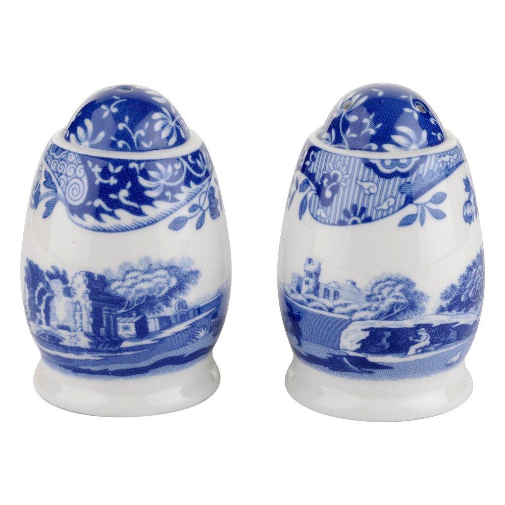 Sada bílomodré porcelánové slánky a pepřenky Spode Blue Italian v:1206776