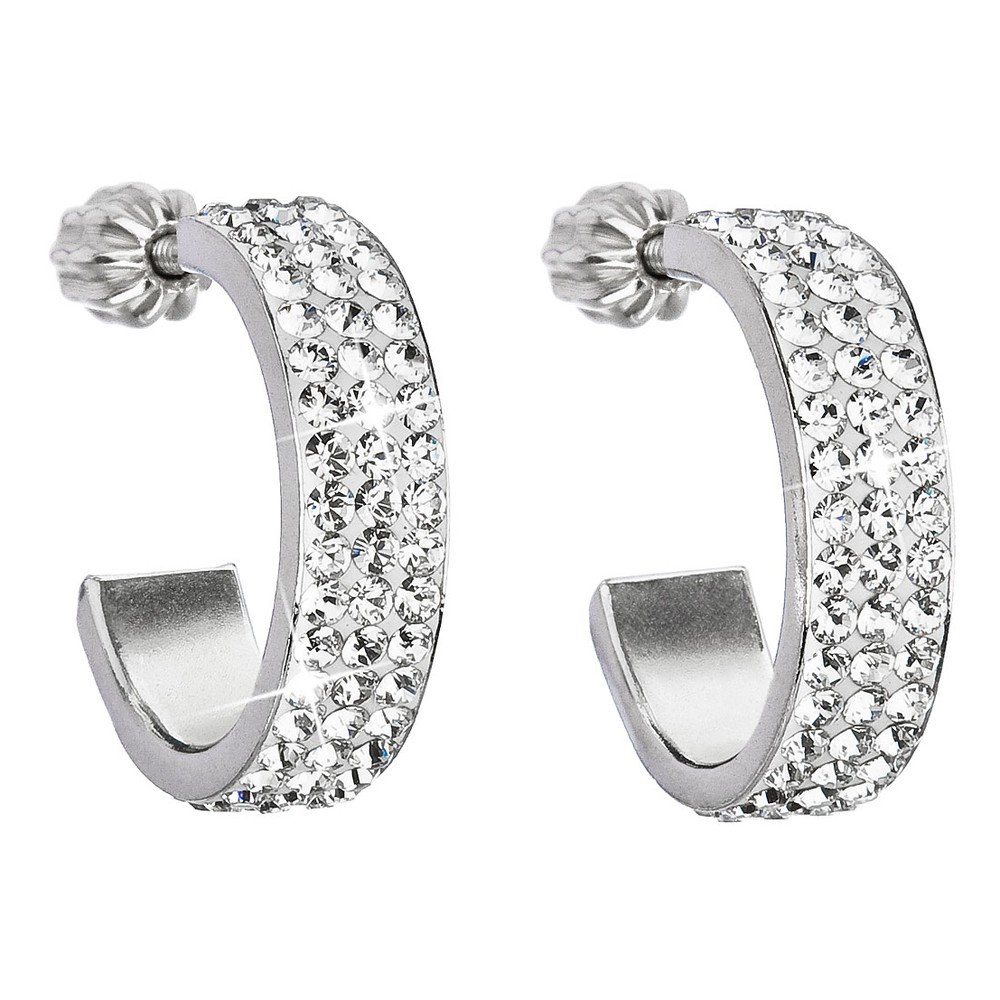 Stříbrné náušnice se Swarovski krystaly Je Veux Mafisto Garo v:1152374