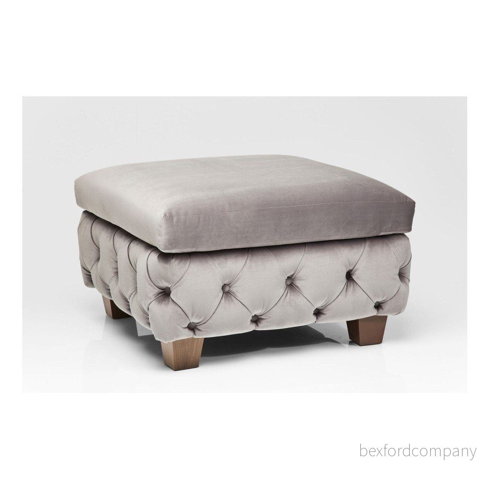 Šedý taburet Kare Design My Desire v:888416