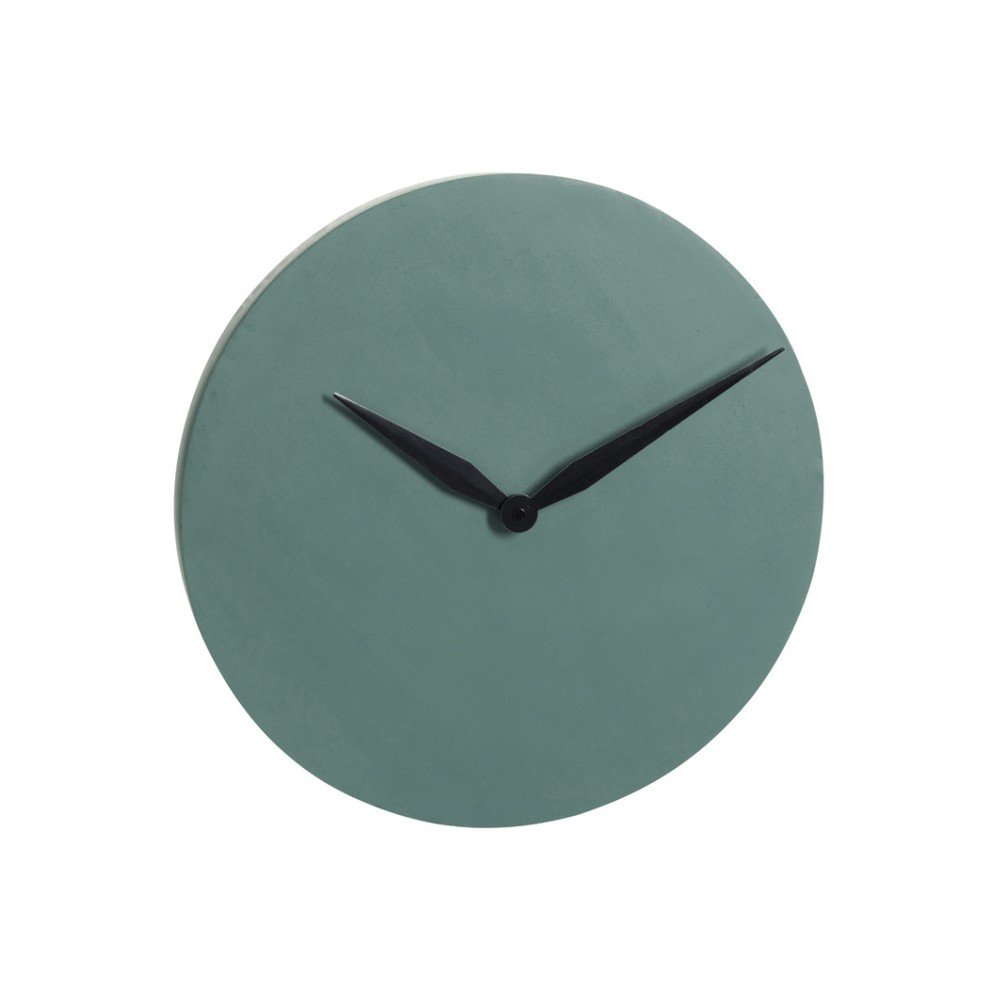 Tmavě zelené nástěnné hodiny J-Line Modern, ⌀ 40 cm v:991640