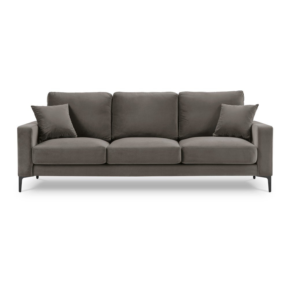 Šedá sametová pohovka Kooko Home Harmony, 220 cm v:1351785
