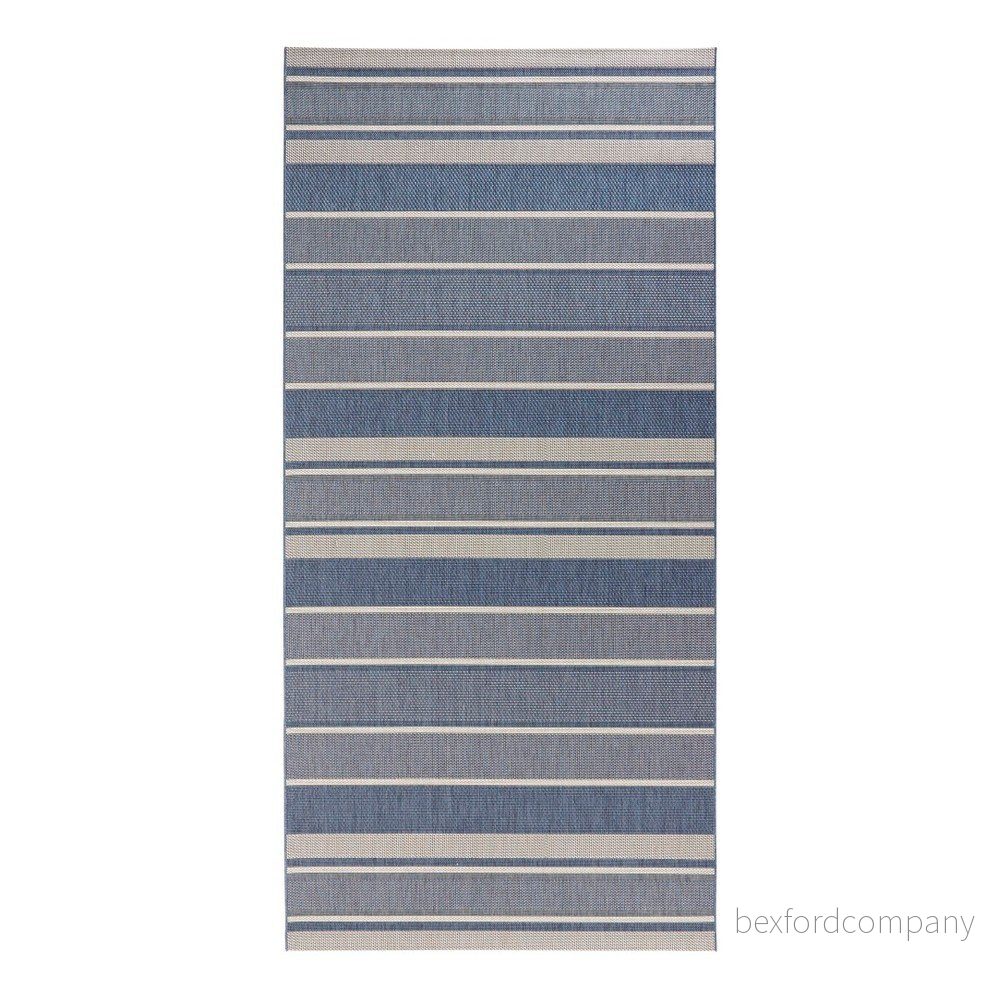 Modrý venkovní koberec NORTHRUGS Strap, 80 x 200 cm v:1032080