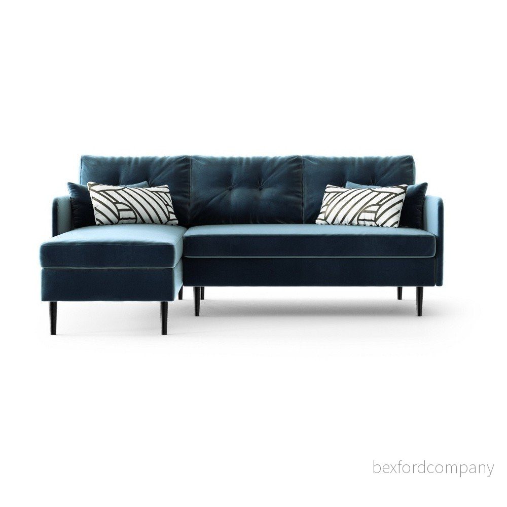 Tmavě modrá rohová pohovka Daniel Hechter Home Memphis Navy Blue, levý roh v:1290258