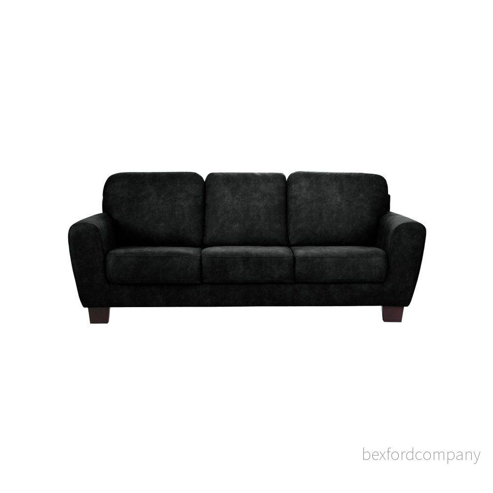 Černá třímístná pohovka Rodier Tweed v:1057226