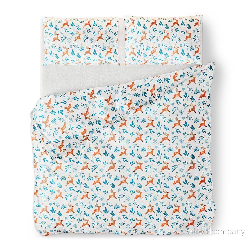 Flanelové povlečení na dvoulůžko AmeliaHome Snuggy Northpole, 160 x 200 cm v:1410379