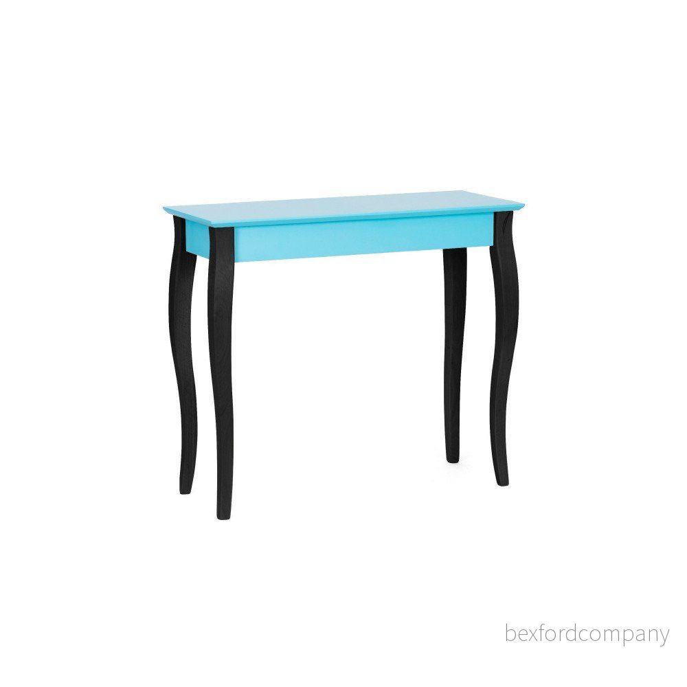 Tyrkysový konzolový stolek s černými nohami Ragaba Lilo, šířka 85 cm v:924310