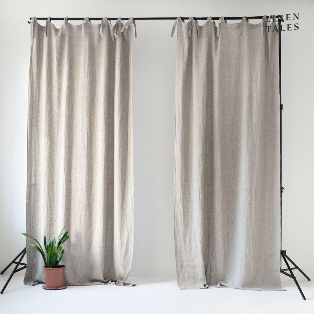 Béžový závěs 140×330 cm Night Time – Linen Tales v:1537118