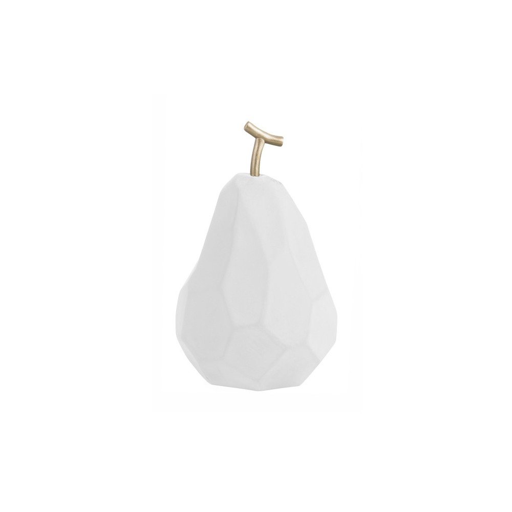Matně bílá betonová soška PT LIVING Origami Pear v:1247014