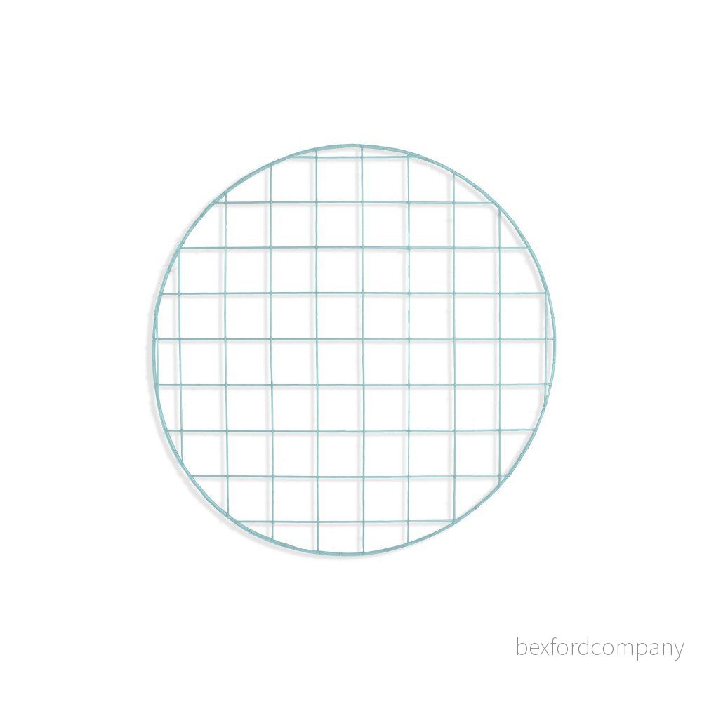 Modrá drátěná nástěnka Really Nice Things Circle Aquamarina, ⌀ 59 cm v:898658