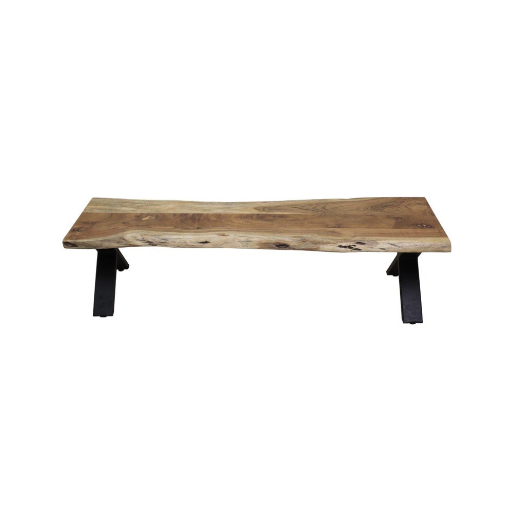 Lavice z neopracovaného akáciového dřeva HSM collection Soho, 180 cm v:1121592