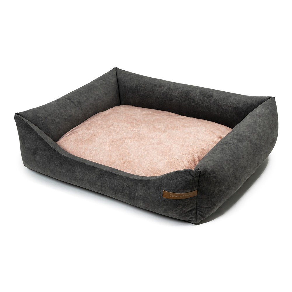 Růžovo-tmavě šedý pelíšek pro psa 55x65 cm SoftBED Eco S – Rexproduct v:1571476