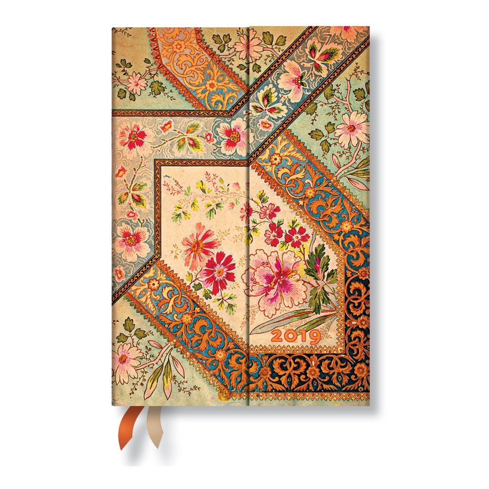 Diář na rok 2019 Paperblanks Filigree Floral Ivory Verso, 160 stran v:1136006