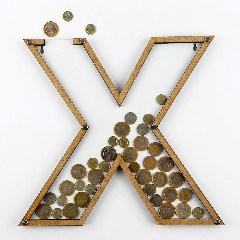Dekorativní rámeček/kasička s plexisklem X v:715242