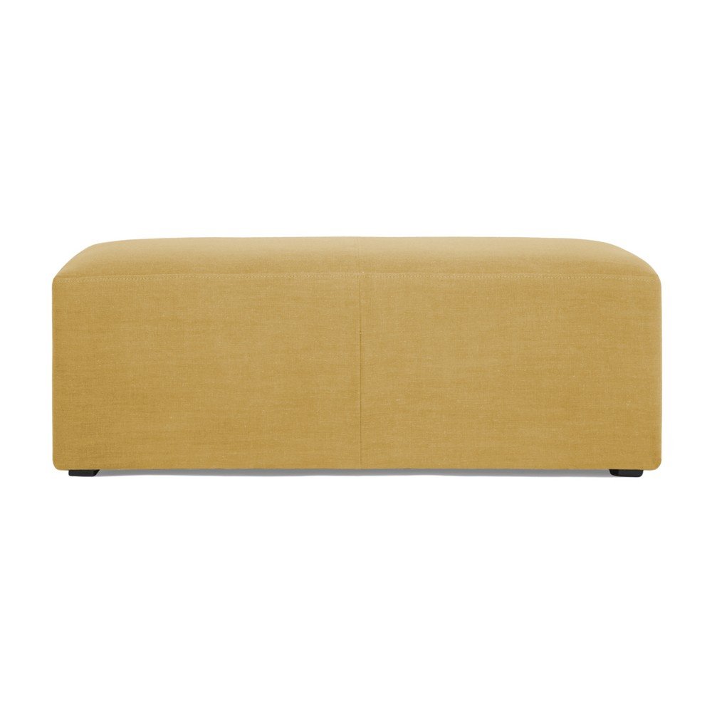 Kukuřičně žlutý puf Vivonita Grace Linen, 122 x 46 cm v:1099040