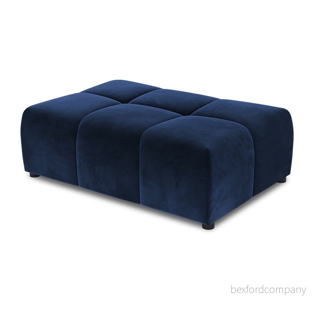 Modrý sametový modul pohovky Rome Velvet v:1508178