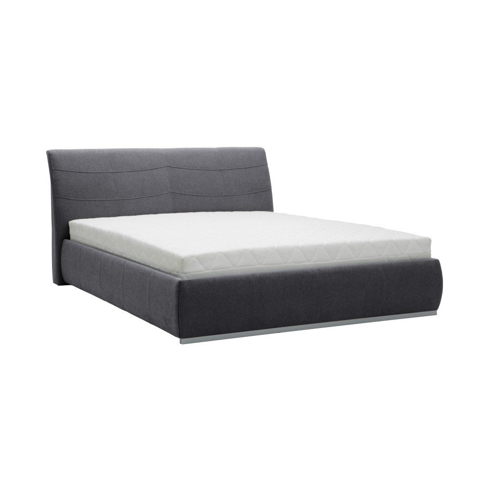 Šedá dvoulůžková postel Mazzini Beds Luna, 180 x 200 cm v:932130