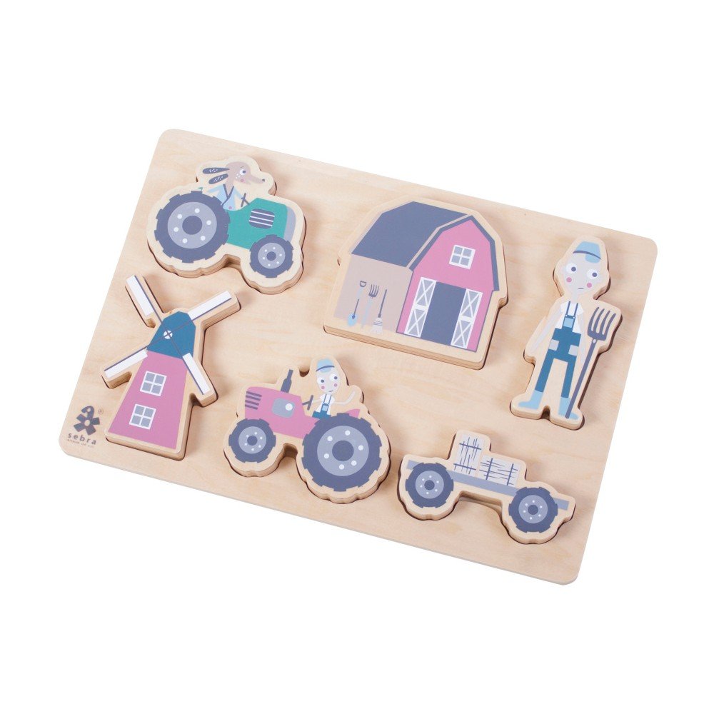 Dětské dřevěné puzzle Sebra Farm Boy v:948658