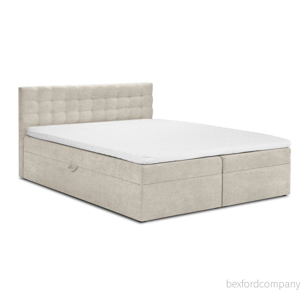 Béžová boxspring postel s úložným prostorem 160×200 cm Jade – Mazzini Beds v:1420903 Béžová boxspring postel s úložným prostorem 160×200 cm Jade – Mazzini Beds v:1420903