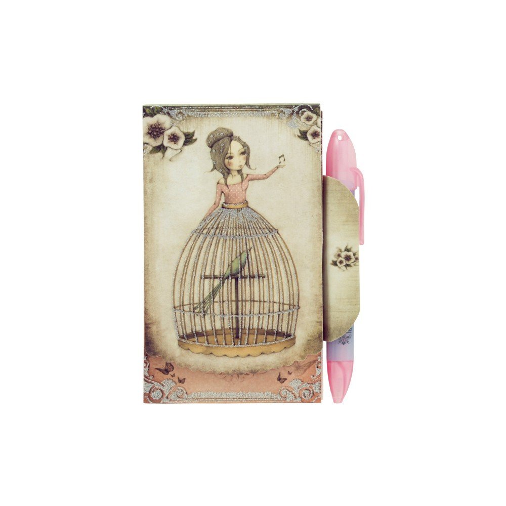Set zápisníku s magnetickým zapínáním a pera Santoro London Mirabelle Lost Song v:883864