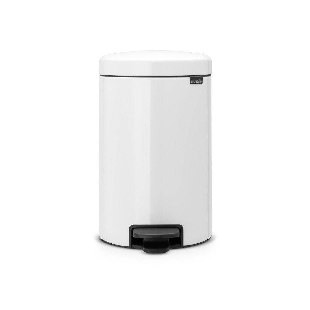 Bílý pedálový odpadkový koš Brabantia Newicon, 12 l v:1005772
