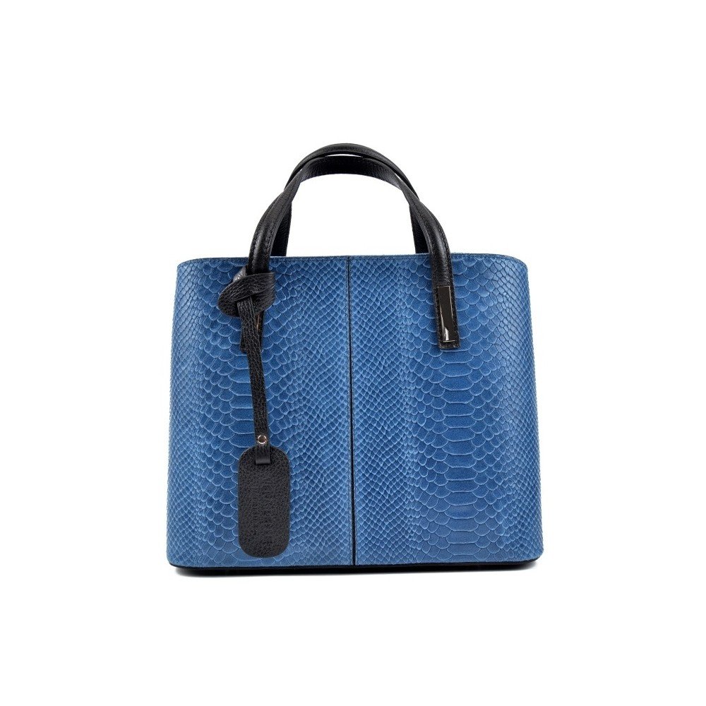 Modrá kožená kabelka Roberta M Julia Blue Jeans v:1014546