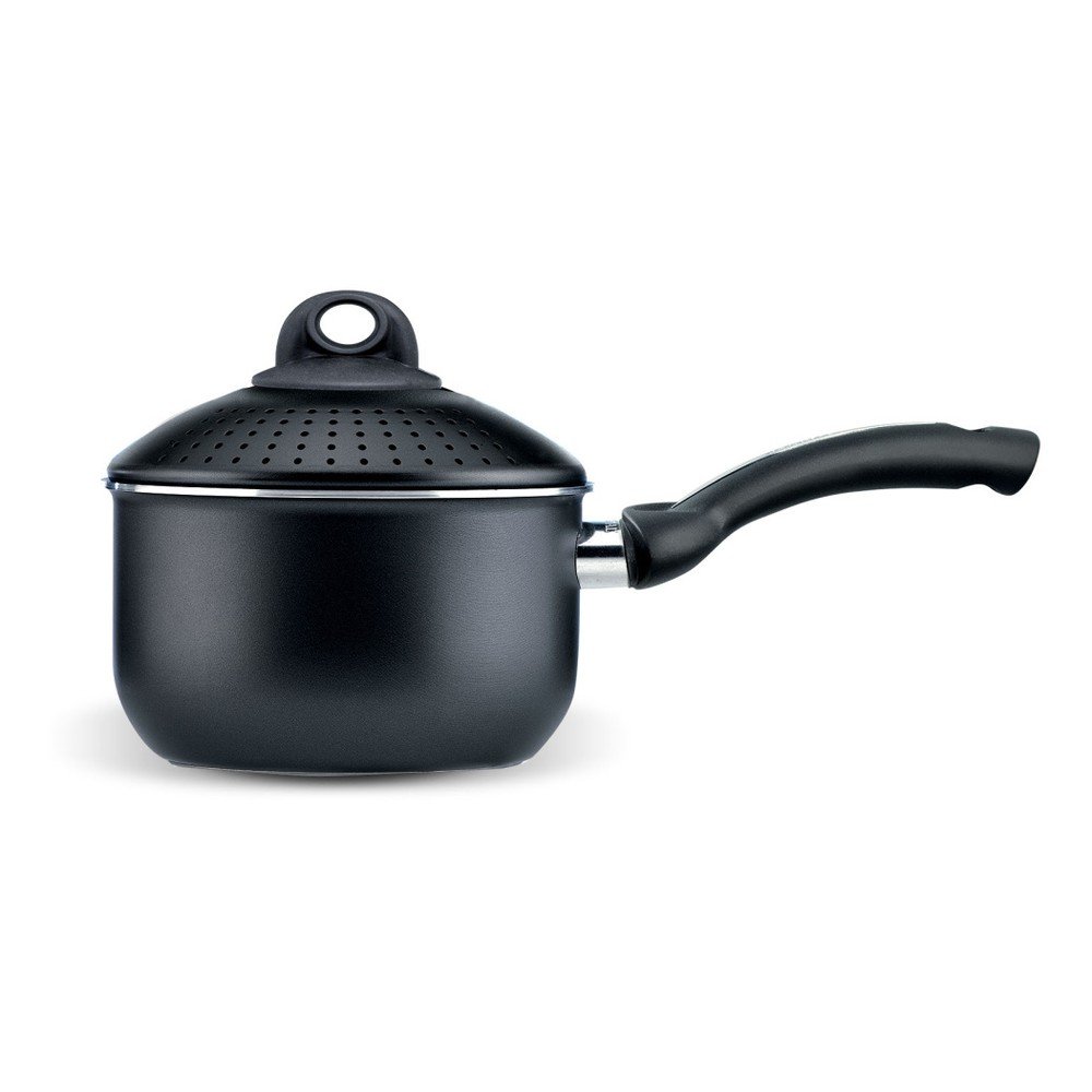 Černý hrnec s poklicí / cedníkem Pensofal Pastasì Baby, 1,5 l v:1028870 Černý hrnec s poklicí / cedníkem Pensofal Pastasì Baby, 1,5 l v:1028870