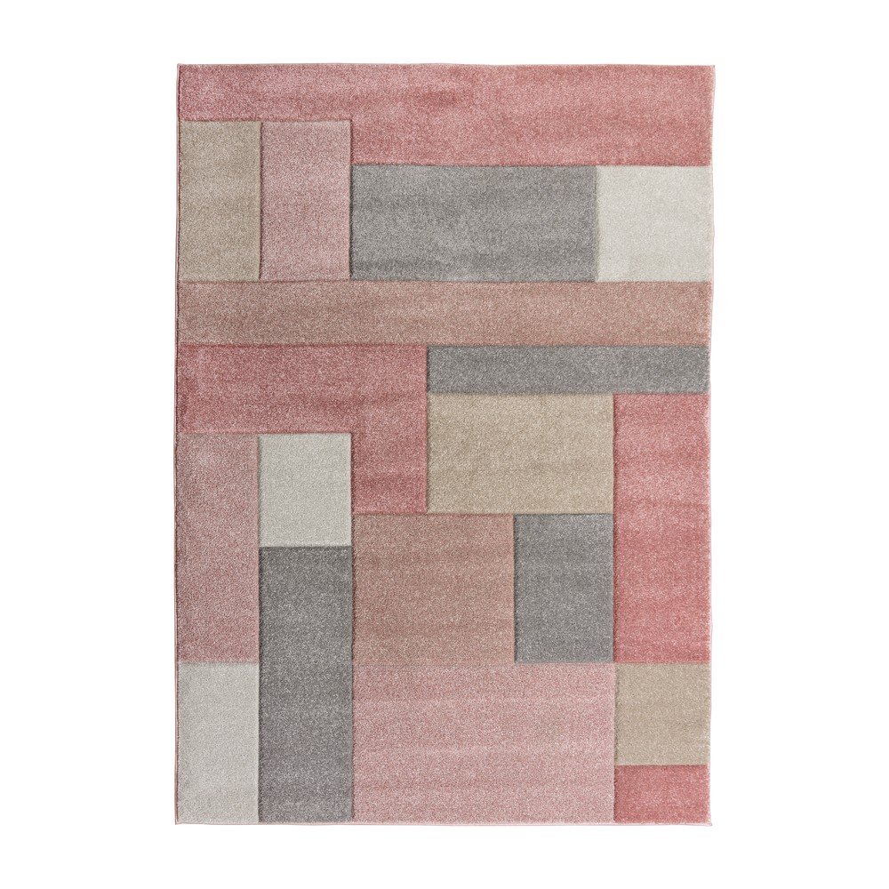 Růžovo-šedý koberec Flair Rugs Cosmos, 80 x 150 cm v:1297992