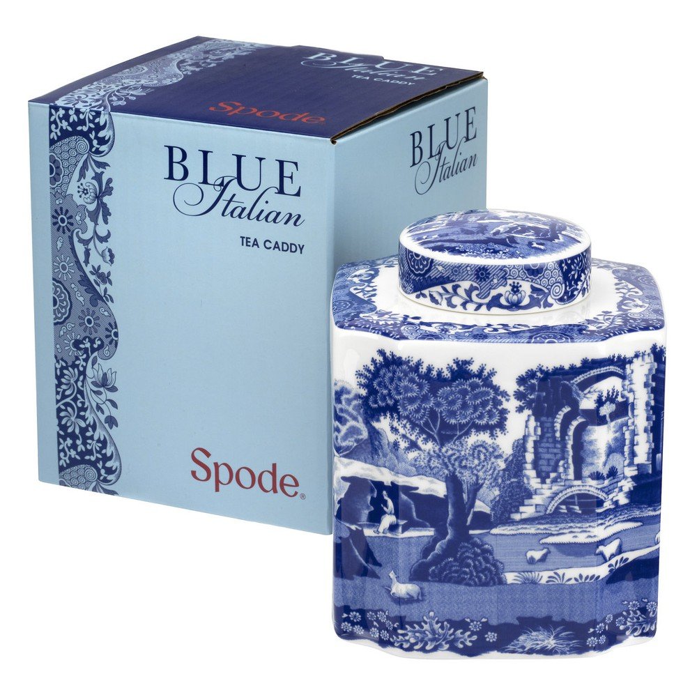 Bílomodrá porcelánová dóza na čaj Spode Blue Italian v:1206790 Bílomodrá porcelánová dóza na čaj Spode Blue Italian v:1206790