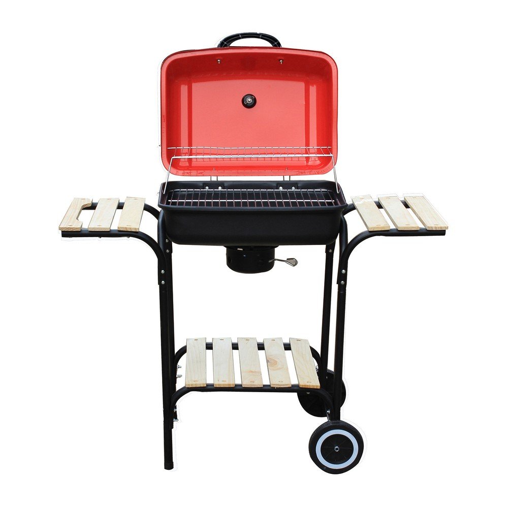 Červený zahradní gril Crido Consulting Barbecue v:1083646