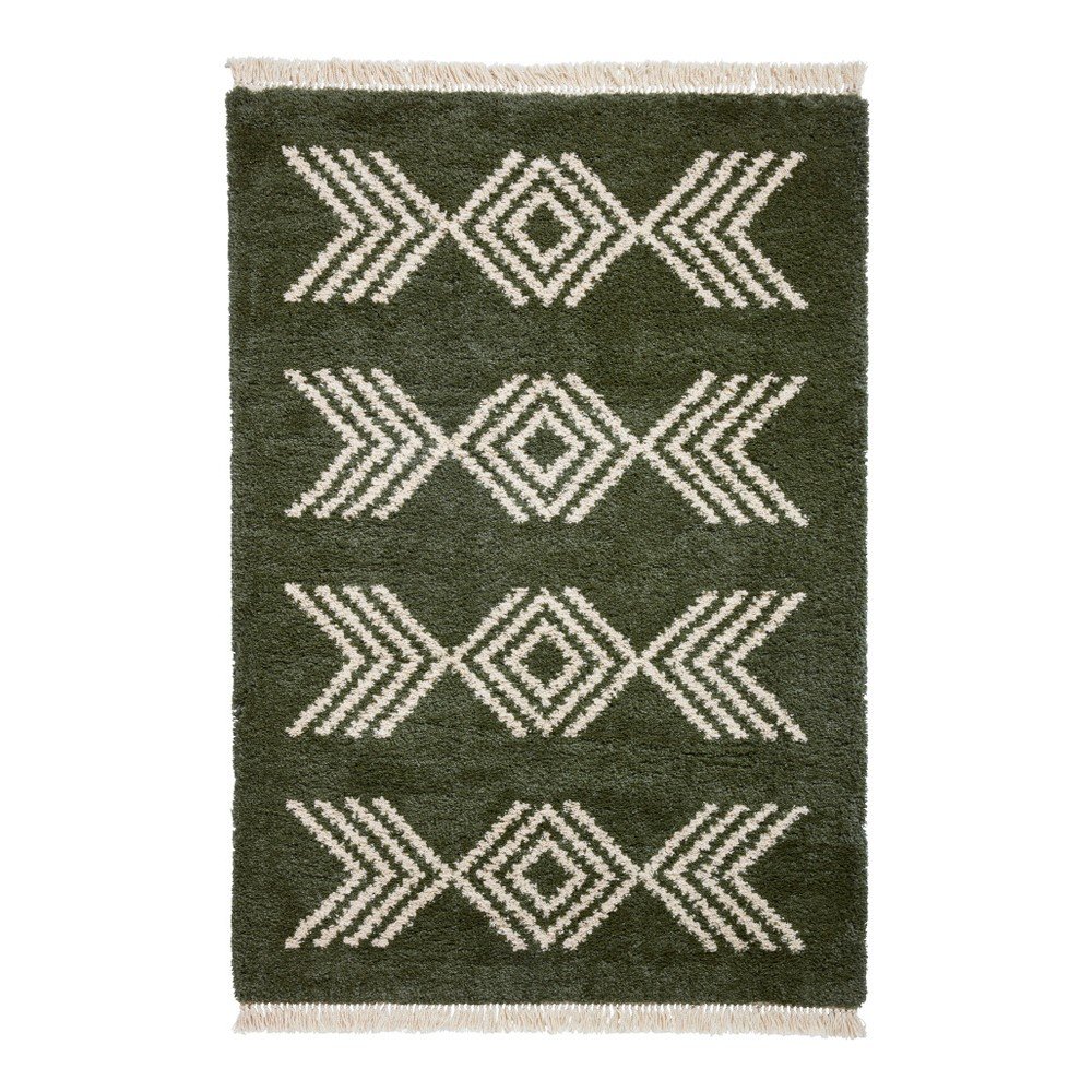 Tmavě zelený koberec Think Rugs Boho Green, 160 x 230 cm v:1172452
