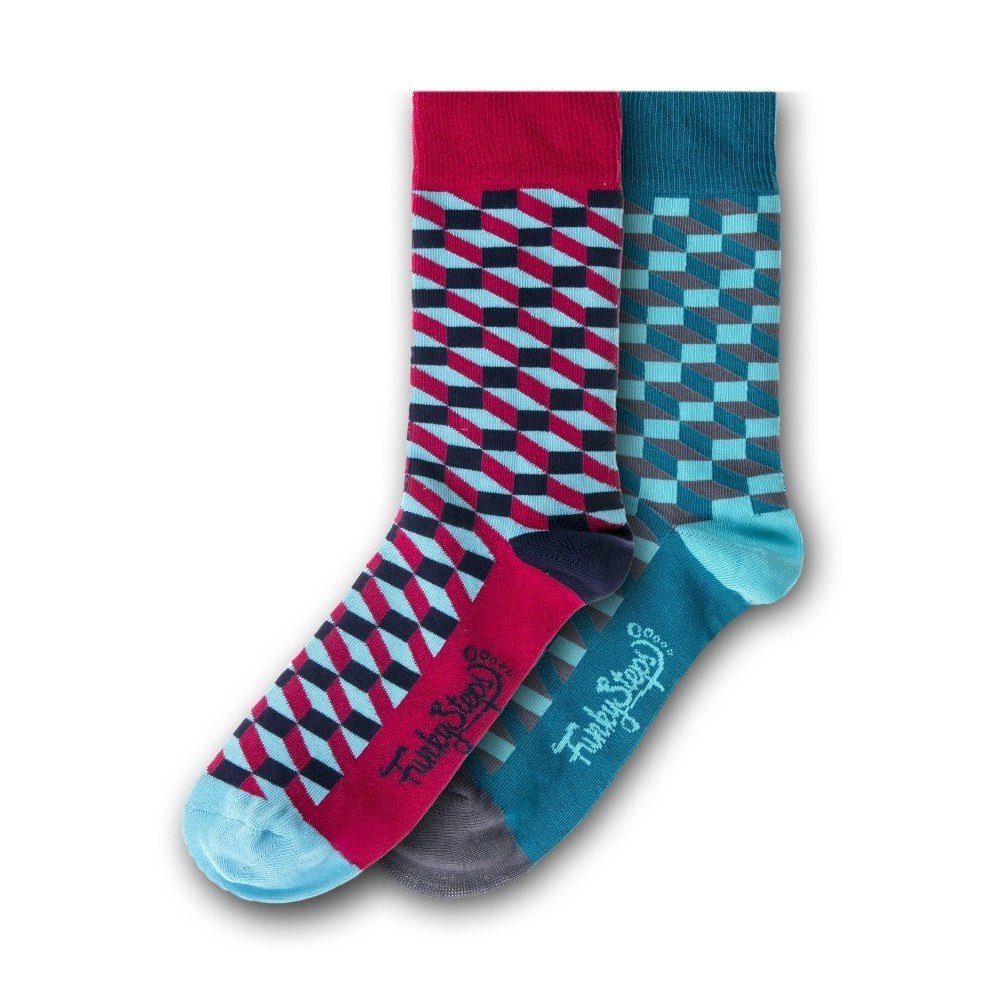 Sada 2 párů ponožek Funky Steps Cube, velikost 39 – 45 v:1157130