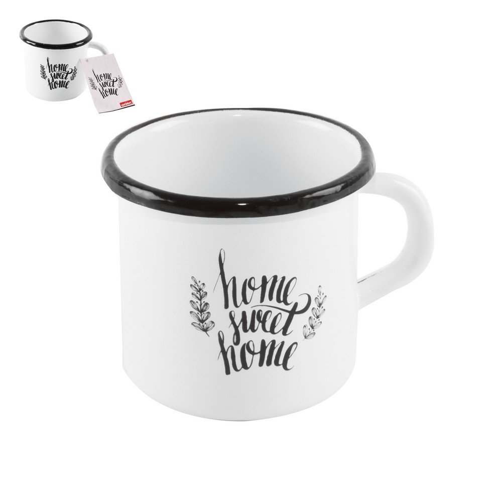 Bílý smaltovaný hrnek Orion Home Sweet, 400 ml v:1141710